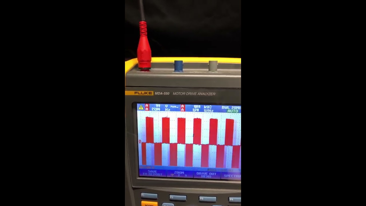 Motor testing with the Fluke MDA-550 and 1587FC