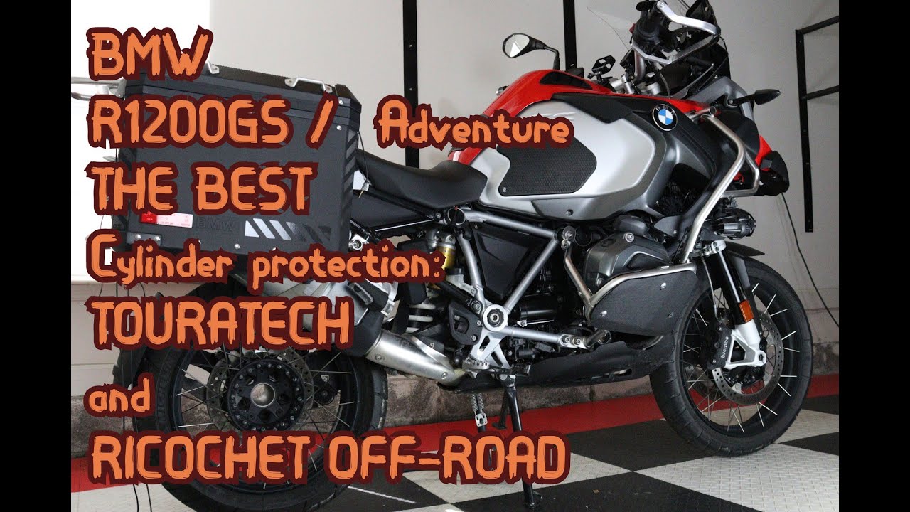 BMW R1200GS Adventure BEST CYLINDER PROTECTION: Touratech and RICOCHET Off-road
