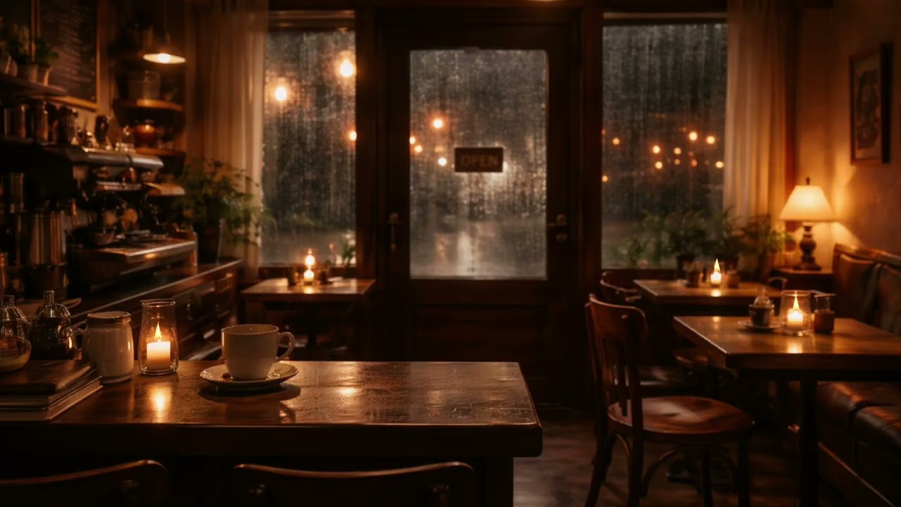 ☕ Jazz Suave con Lluvia | 1 Hora para Relajarse.