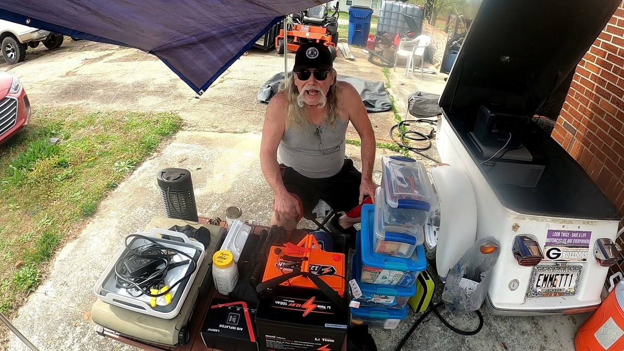 How to Equip a Motorcycle Trailer for off-grid travel / Best Set-Up Motorcycle Trailer, MOTO CAMPING