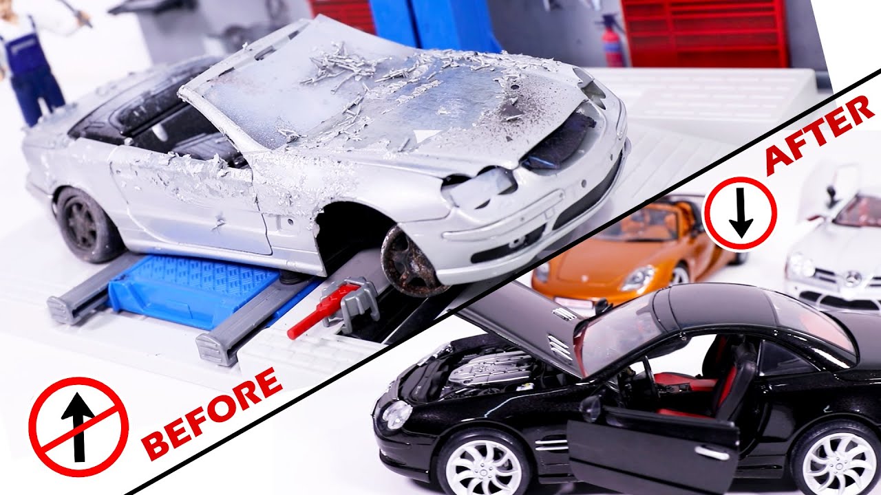 Mercedes SL55 AMG gets a makeover - 1:18 Model Car Restoration