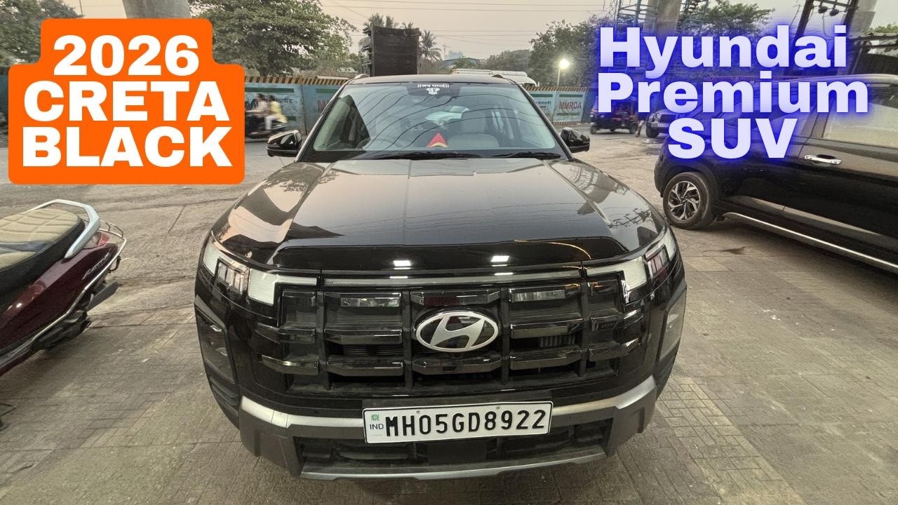 2026 New Updated CRETA Top Model Diesel Auto 🔥| Hyundai CRETA Black SUV @caarnavtech 