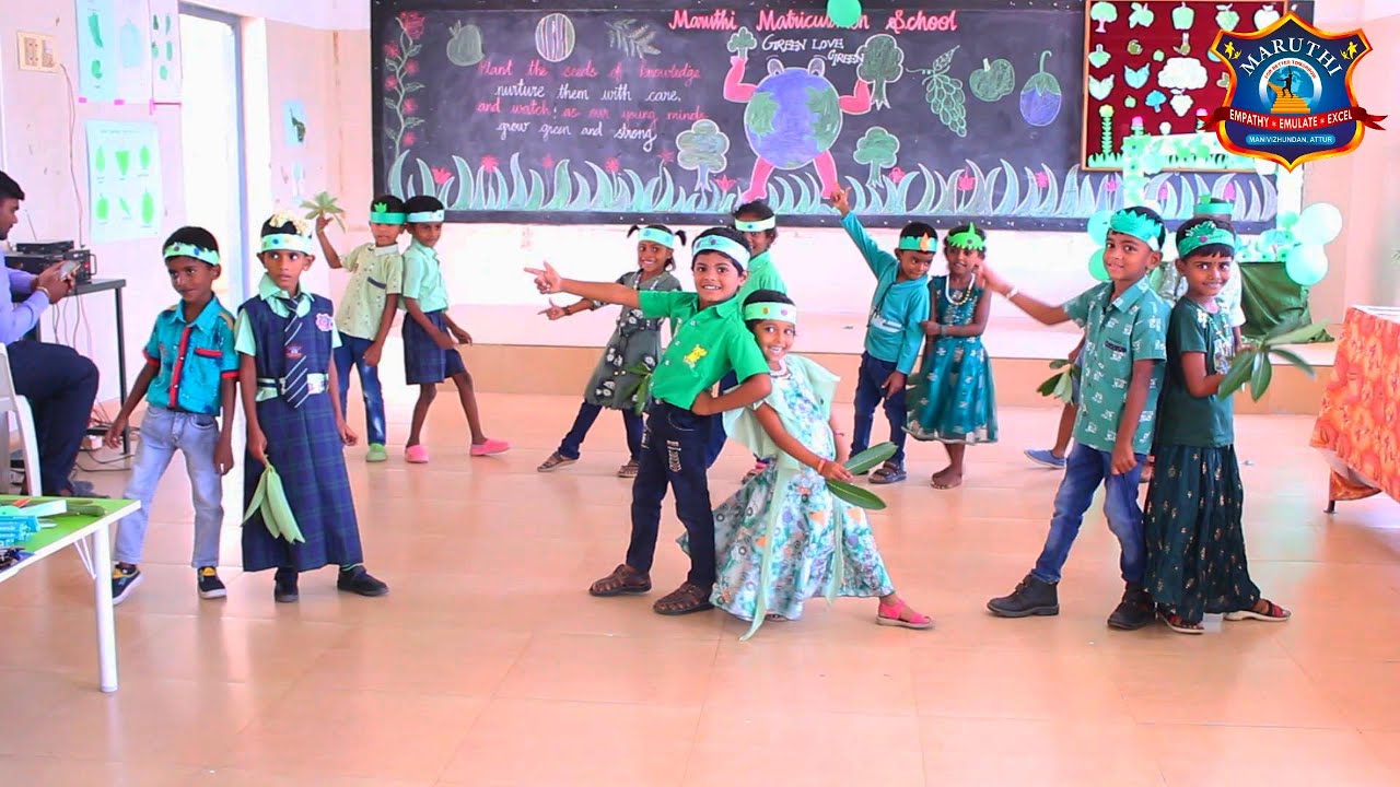 Green Day Celebration | Grade 1 Dance Performance | MARUTHI MATRICULATION SCHOOL @maruthimatric20