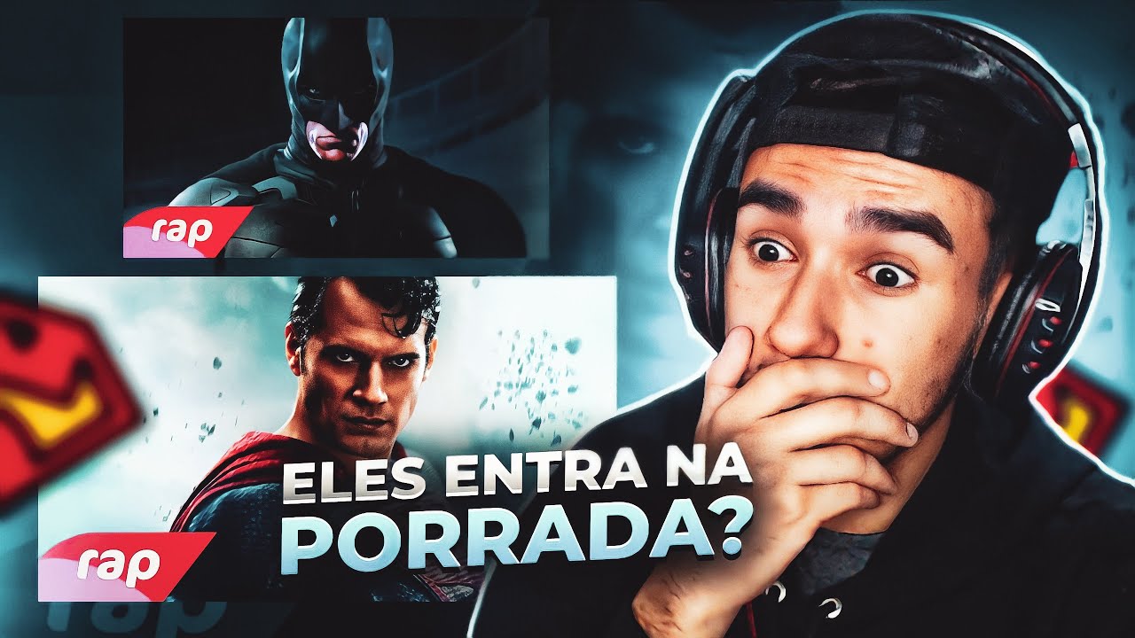 (2 em 1) REACT - Rap do Superman e Rap do Batman | NER HITS [MARATONA DC]