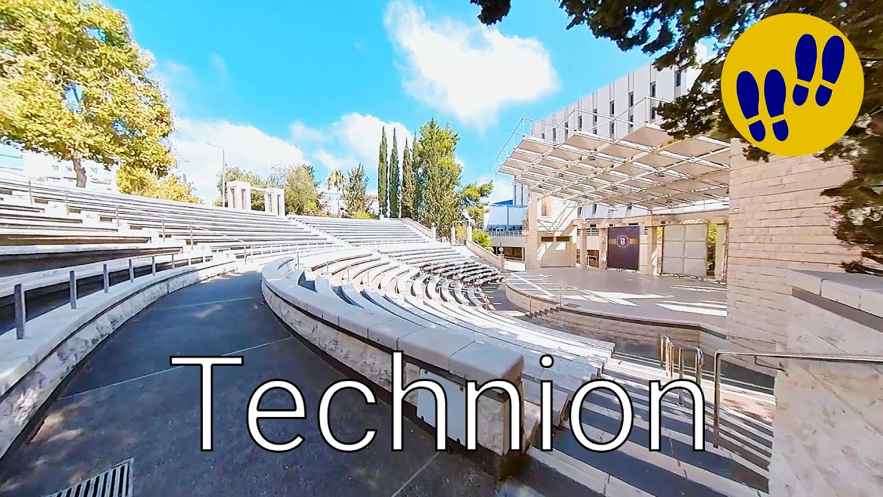 Walking in Technion Institute, Haifa, Israel