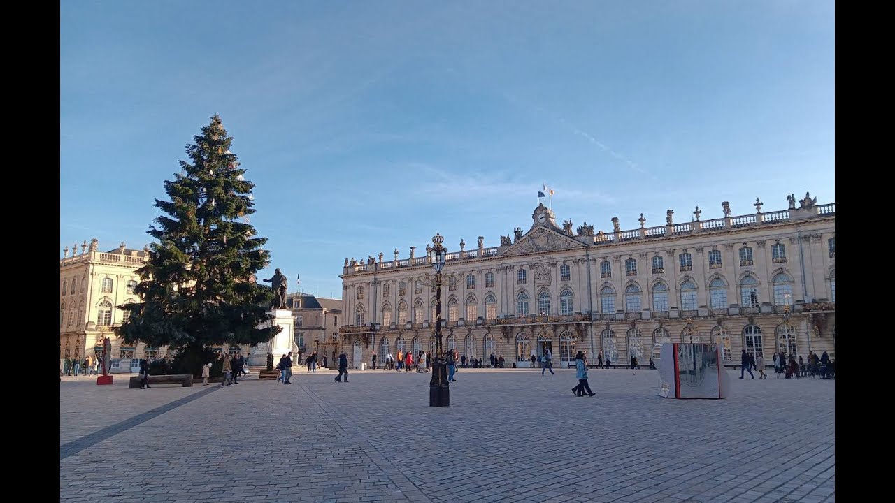Nancy en 4K, Marché de Noël, spectacle lumineux & ambiance magique; Christmas in France