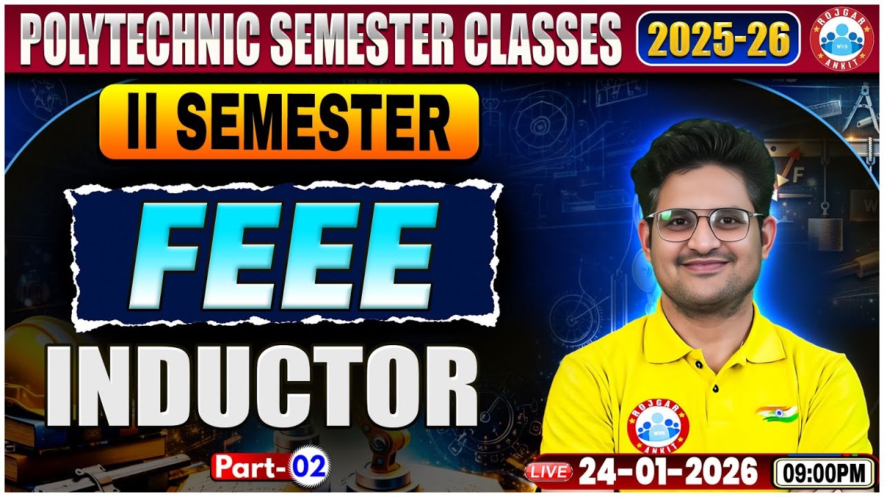 UP Polytechnic FEEE Class | Inductor | FEEE Polytechnic 2nd Semester Class | FEEE by Kishor Sir
