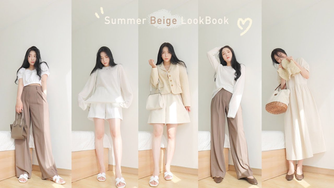 (sub) HAUL | Summer Beige LookBook 🍋 여름 룩북, 썸머니트 추천, 톤온톤 코디 | 정우Jungwoo
