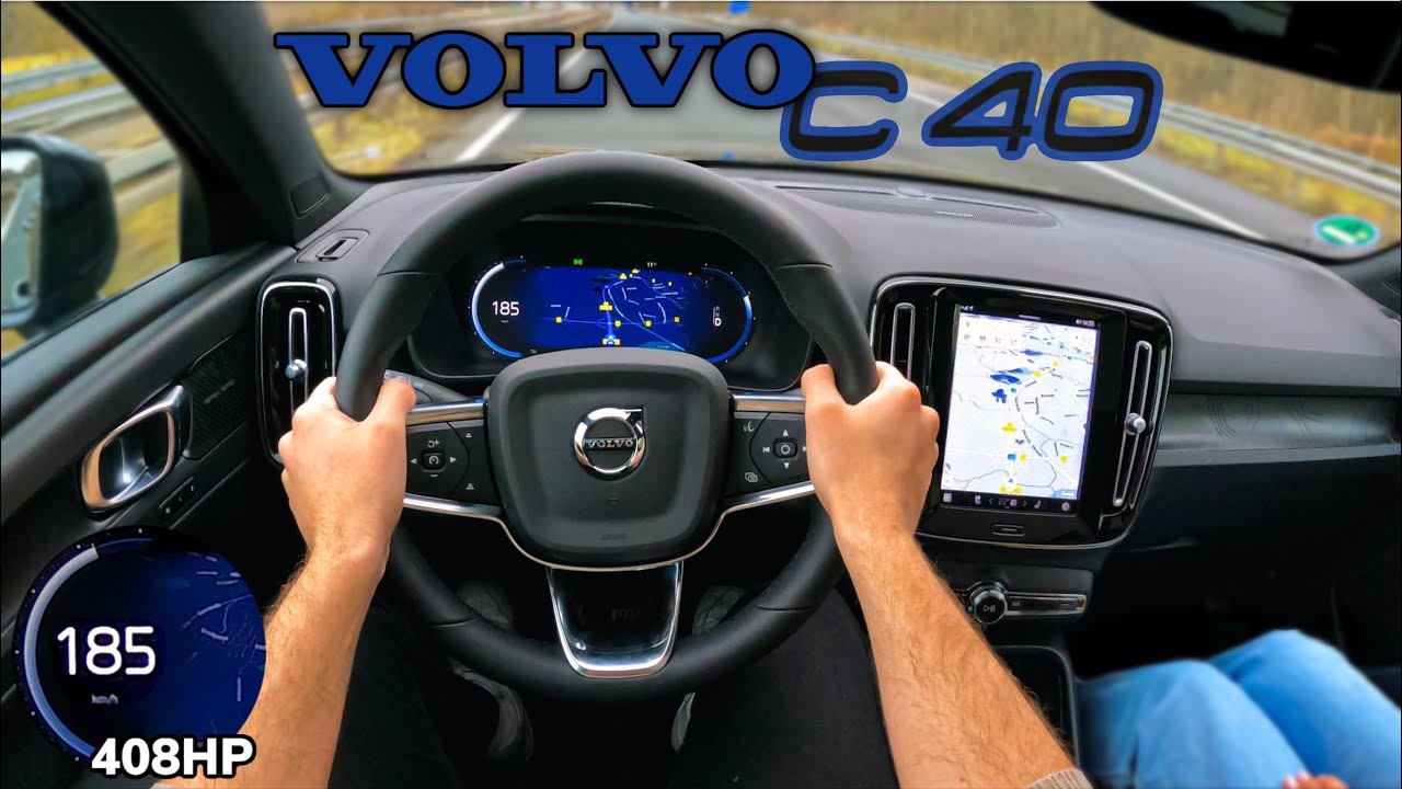 Volvo C40 408HP ACCELERATION TOP SPEED & AUTOBAHN POV