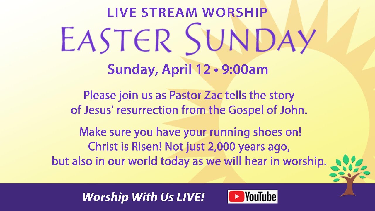 Easter Sunday Worship, April 12, 2020, Atonement Lutheran Church.