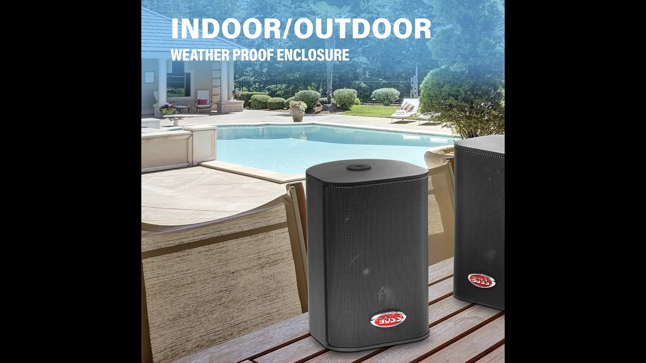 BOSS Audio Systems MR4.3B 200W 4 Inch Marine Speakers Review
