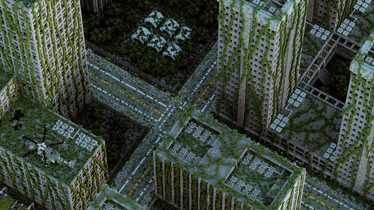 Post Apocalyptic City (Minecraft Timelapse)