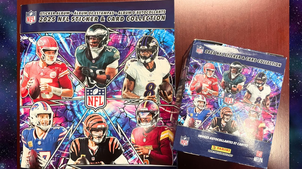 2025 Panini NFL Sticker & Card Collection Box Break and Album Review