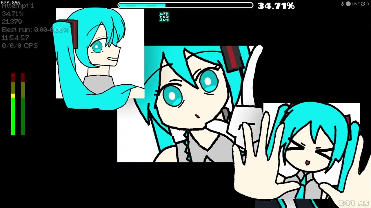 Geometry Dash is an animation engine now? (Miku - Cyutee)