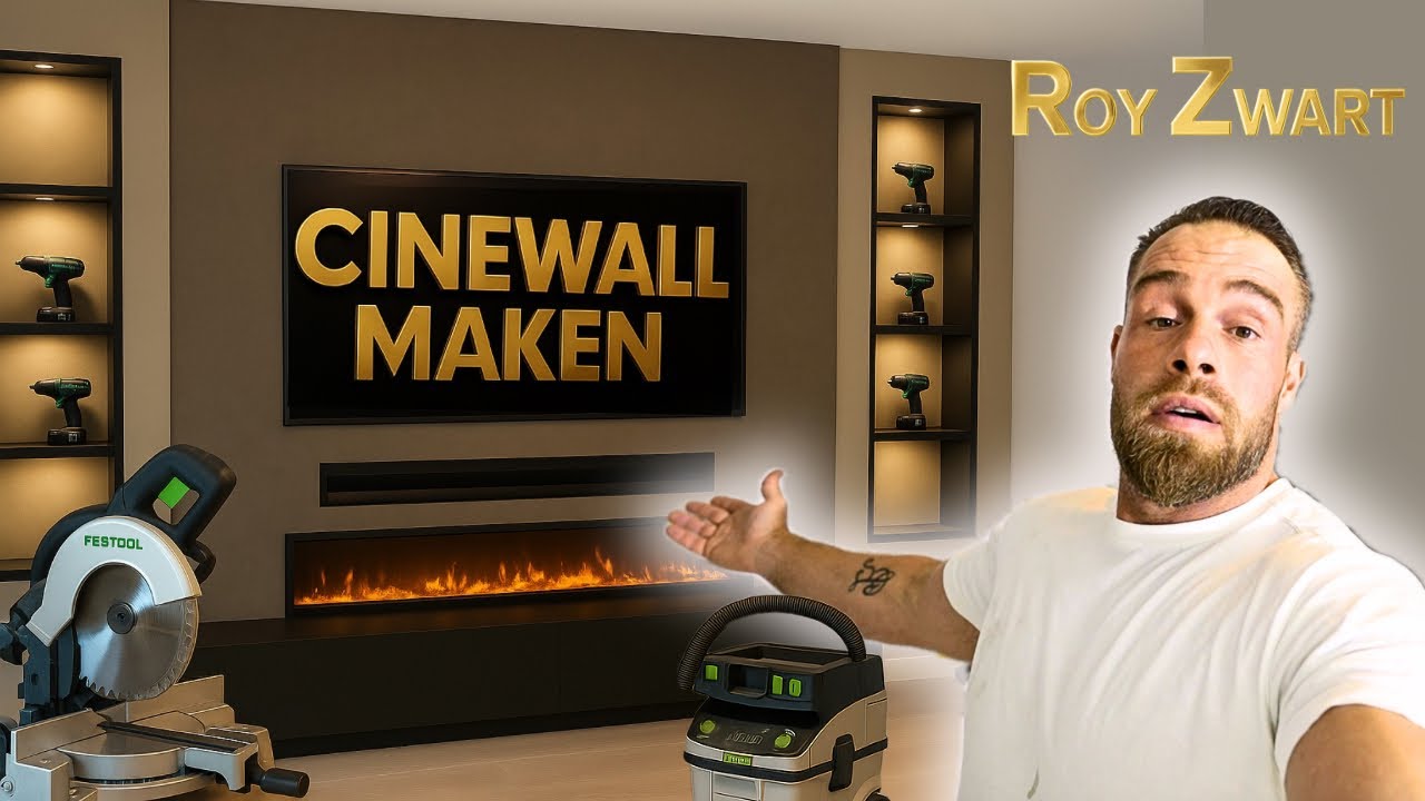 De Mooiste Cinewall Die Ik Ooit Heb Gemaakt met openhaard en verlichting - Stap voor stap 