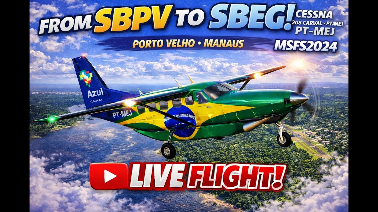 [ MSFS 2024 / C208B ] SBPV ➜ SBEG | VR POV