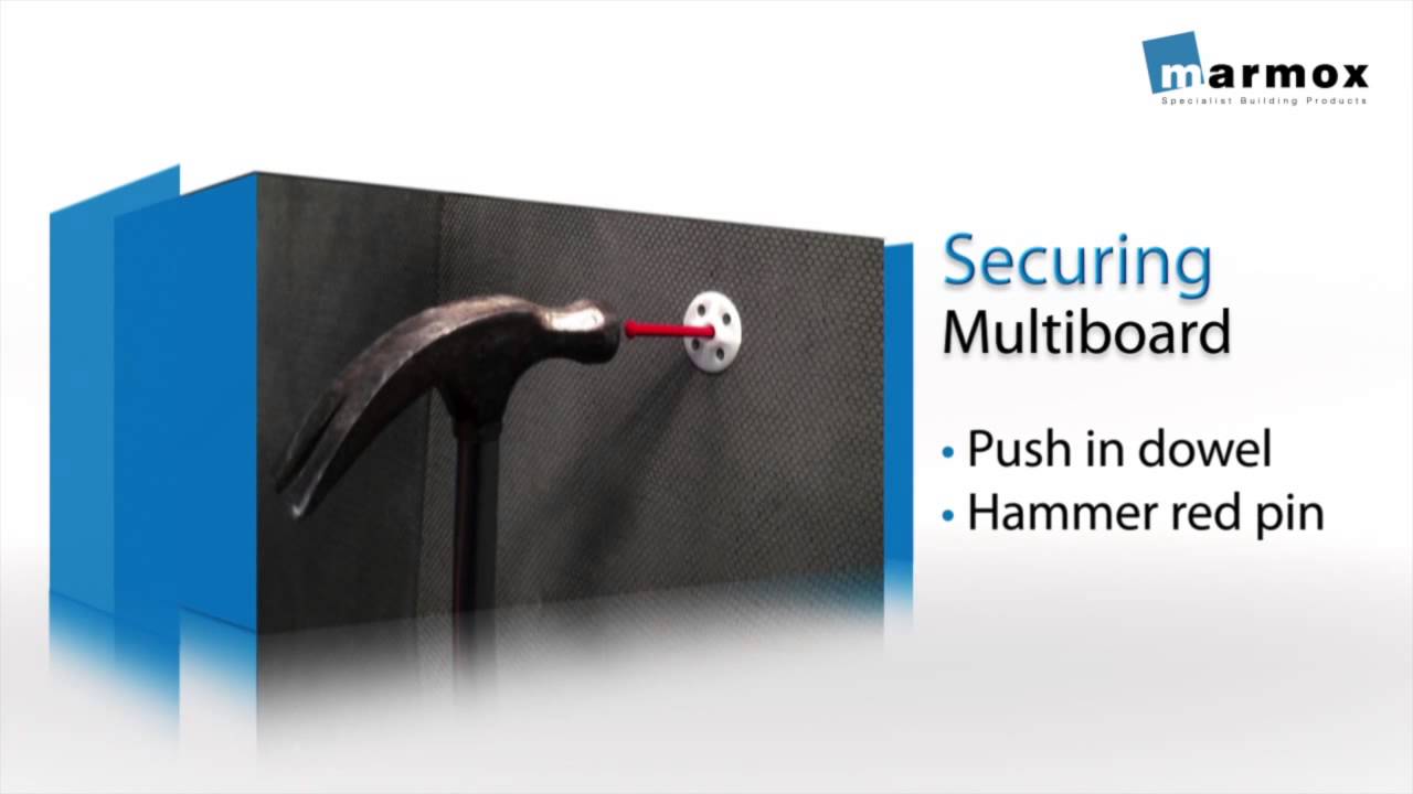 Marmox Multiboard Onto Wall Using Fixing Dowel