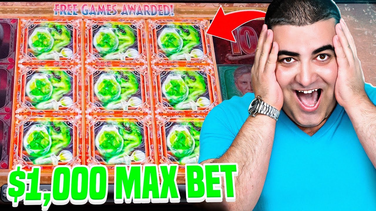 OMG $1,000 Max Bet BONUS On High Limit Slot - Las Vegas JACKPOTS