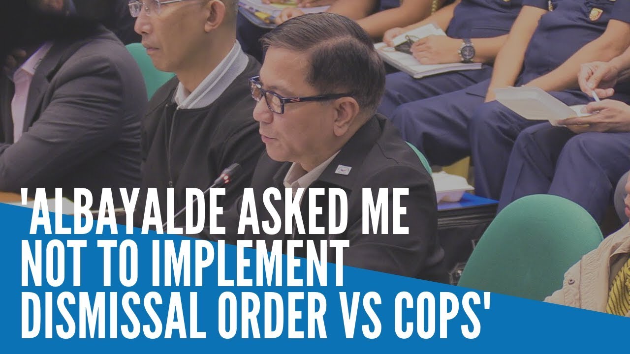 PDEA chief: Albayalde asked me not to implement dismissal order vs Pampanga cops