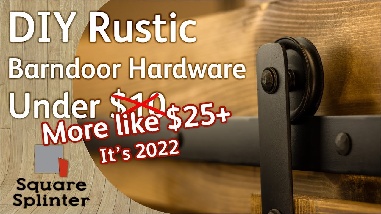 DIY Rustic Barn door Hardware - Under $10  - No bending or Welding