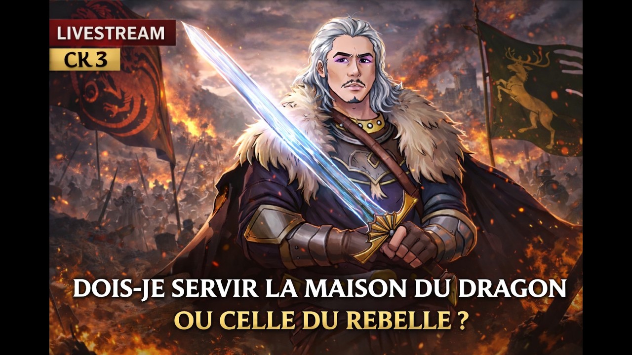🎥🔴[FR]📺Rhaelor Tessaerys – La naissance d’une nouvelle Maison | CK3 AGOT #1 !discord !socials