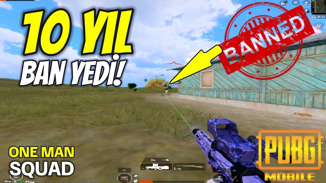 HİLE 10 YIL BAN YEDİ. ! BURAK GAME SOLO SQUAD PUBG MOBİLE