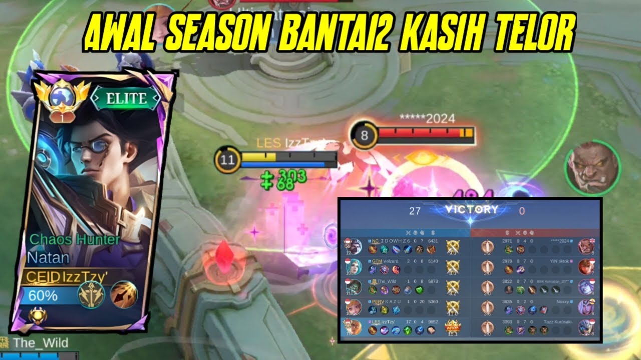 BEST BUILD NATAN GOLD LANE - ITEM NATAN TERSAKIT - NATAN AWAL SEASON GAMEPLAY  UDAH BANTAI BANTAI NI