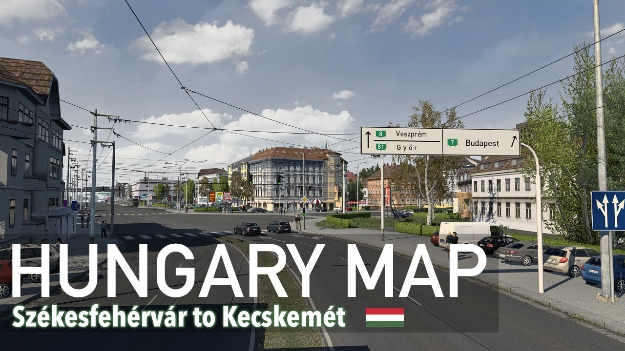 Hungary Map | Székesfehérvár to Kecskemét | DAF XF 105 | Euro Truck Simulator 2 1.41