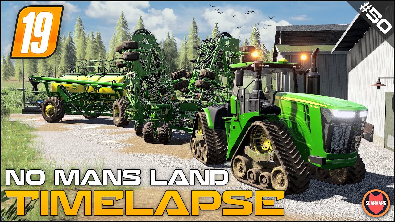 🇺🇸 Brand New 1.000.000$ Equipment, Spraying Fields, Collecting Bales ⭐ FS19 No Man's Land Timelapse