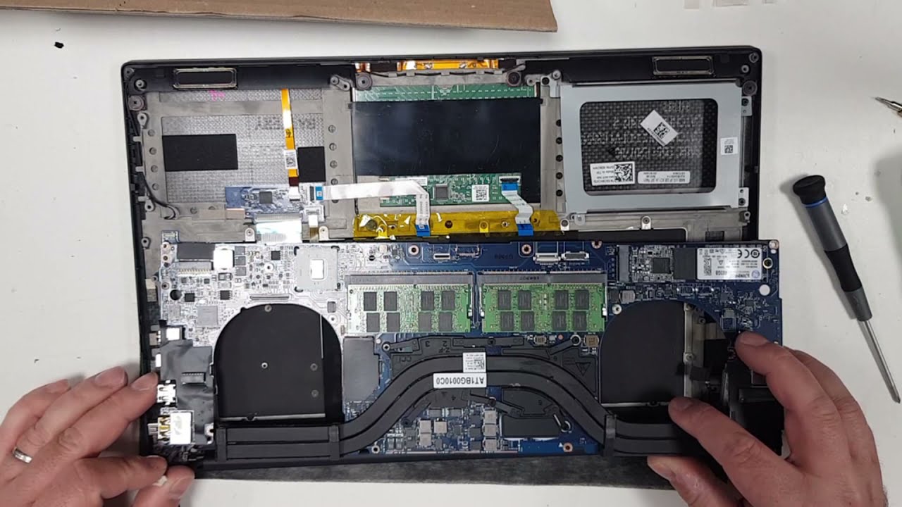 How to disassembly Dell Precision 5510 - replace keyboard