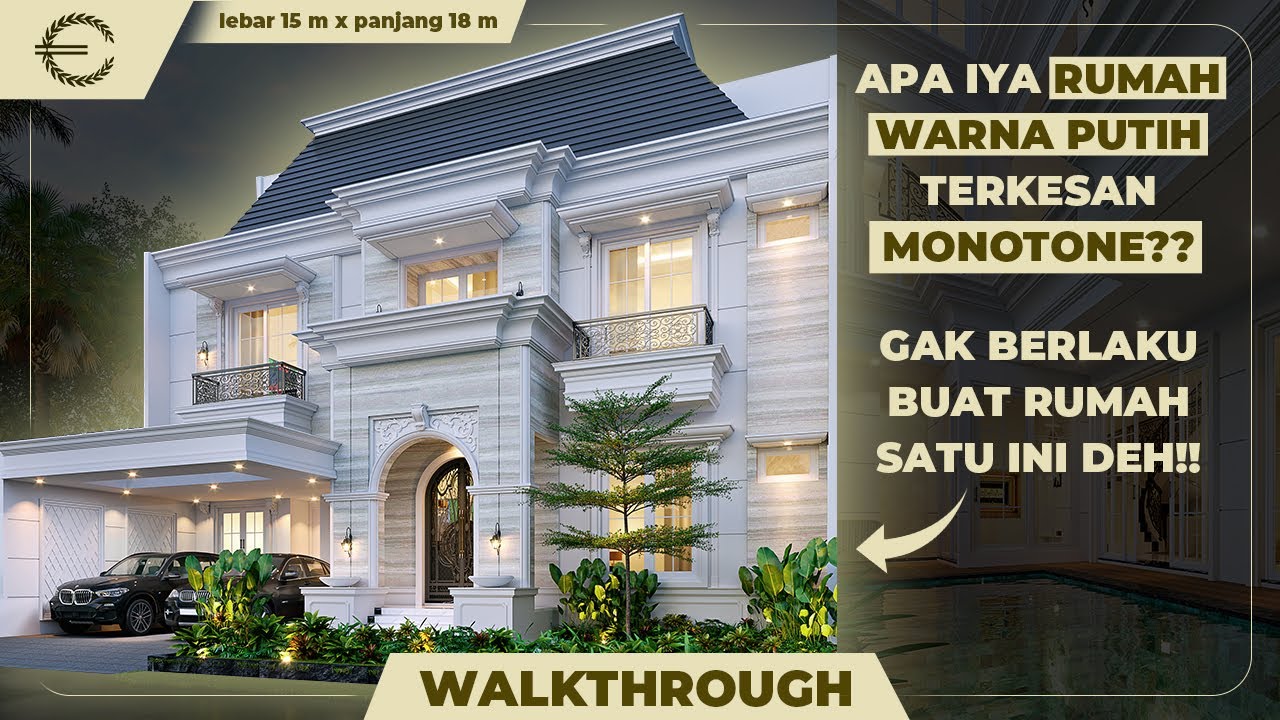 APA IYA RUMAH WARNA PUTIH TERKESAN MONOTONE?? GAK BERLAKU BUAT RUMAH SATU INI DEH!!-JASA DESAIN