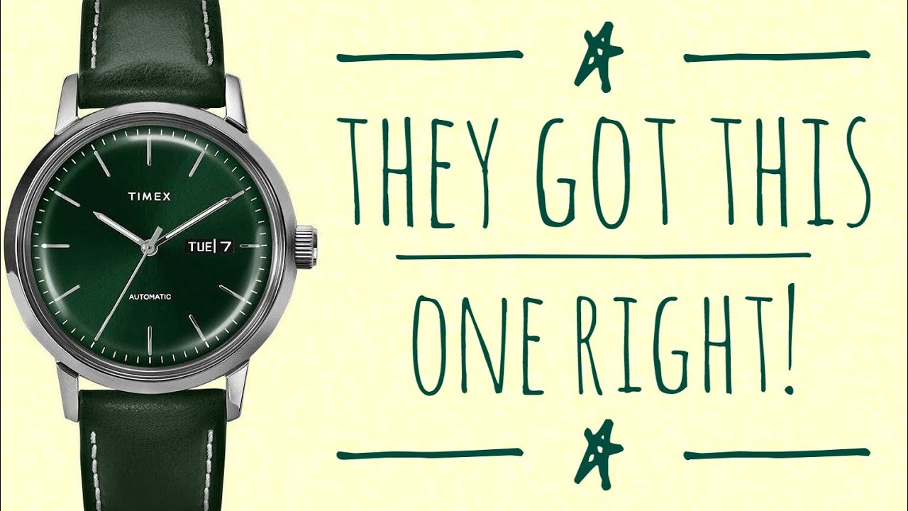 Timex Marlin Auto - Green means Go Buy It!