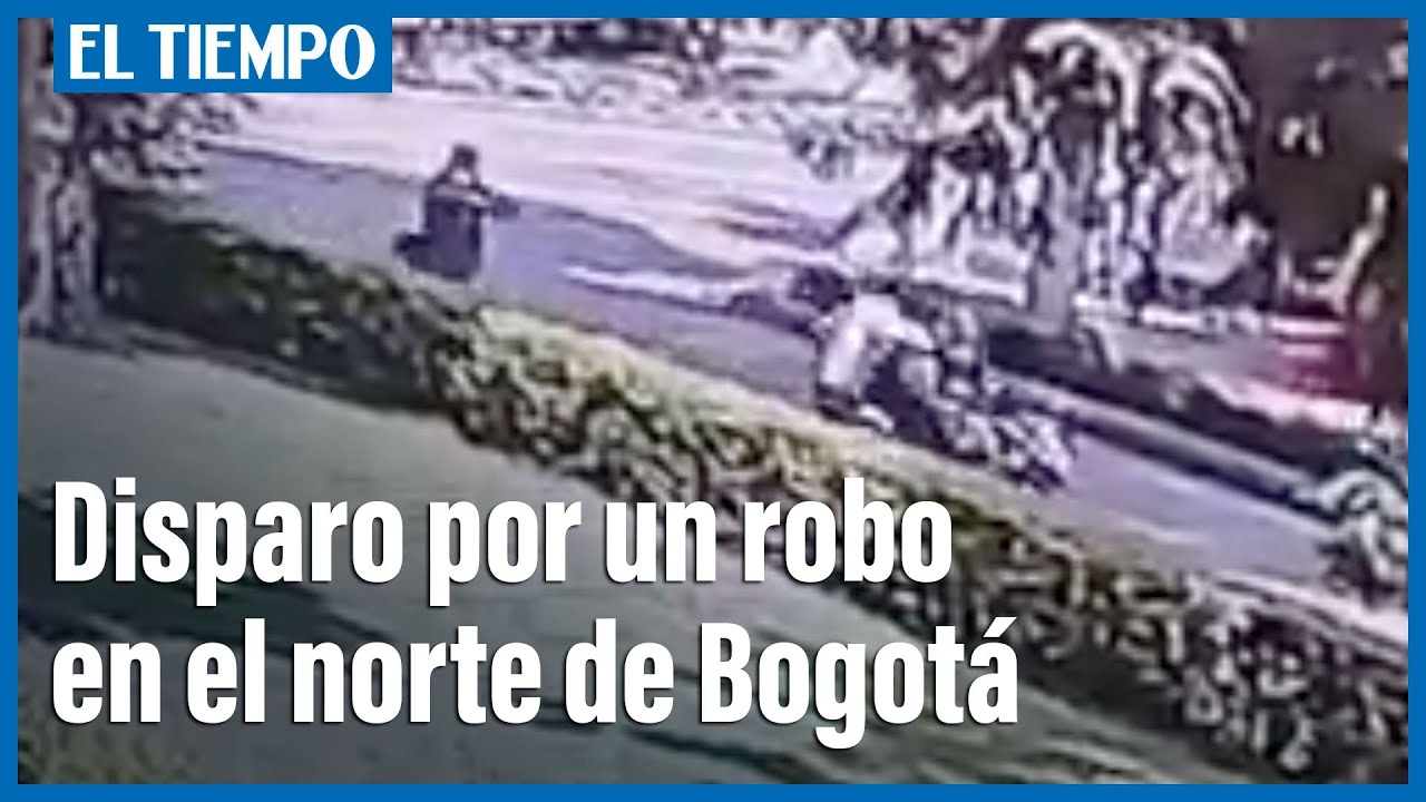 Momento en que un hombre dispara a ladrones que intentaron robarlo en Bogotá | El Tiempo