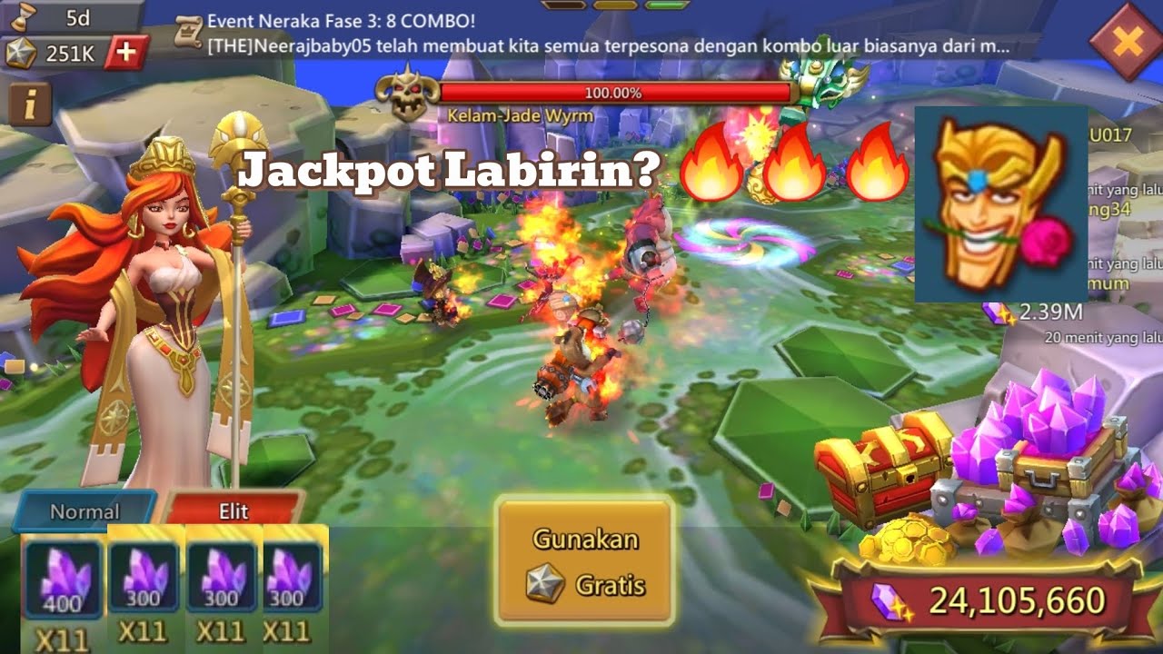 Jackpot Labirin Elite?🔥🔥🔥 #lordsmobile #BOc #f2p