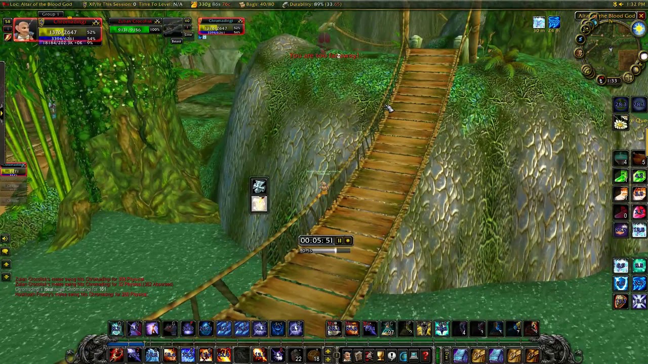 WoW Classic - Level 59-60 in 35 minutes? ZG 11 packs 1-pull at level 58 Mage Solo - 325k exp/hr