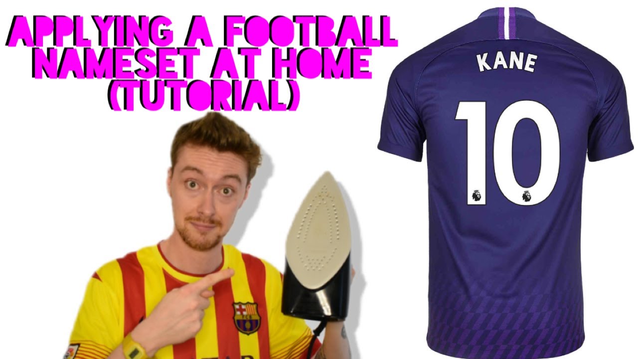 Applying a football Name-Set at home (TUTORIAL)