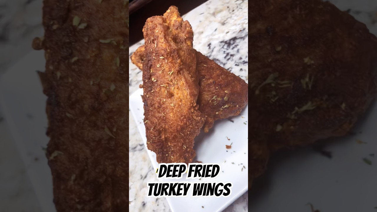 SUPER EASY| DEEP FRIED TURKEY WINGS #cooking #food #quickrecipe #easyrecipe