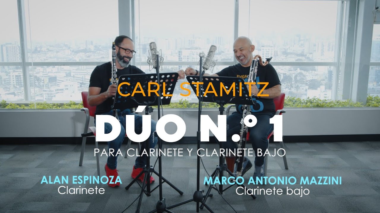 C. Stamitz: Duet I for clarinet and bass clarinet. Alan Espinoza & Marco Mazzini 🎶