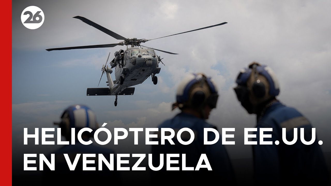 🇺🇸🇻🇪 Tensión en Caracas: Helicóptero militar de EE.UU. sobrevuela aeropuerto