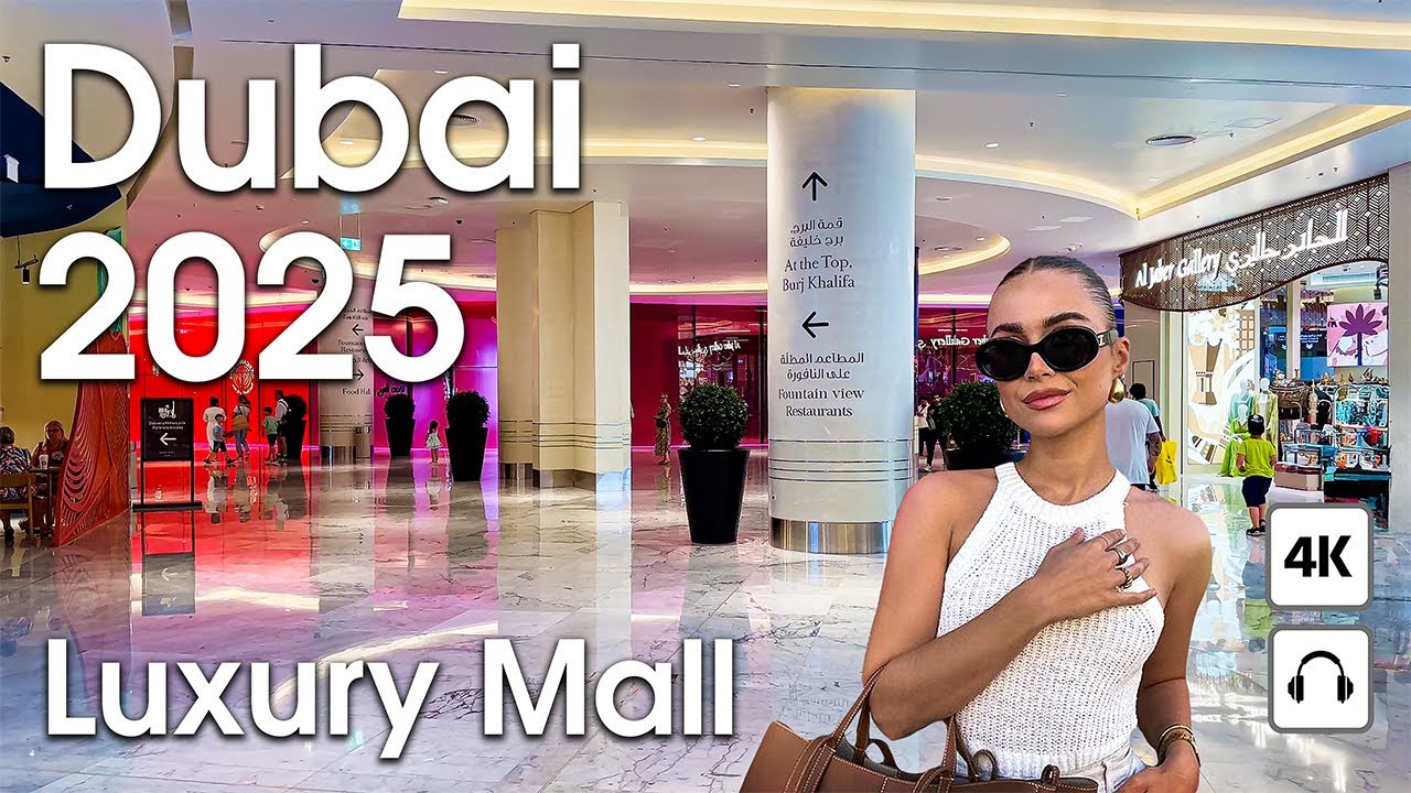 Dubai 🇦🇪 Luxury Dubai Mall & Business Bay [4K] Walking Tour Compilation