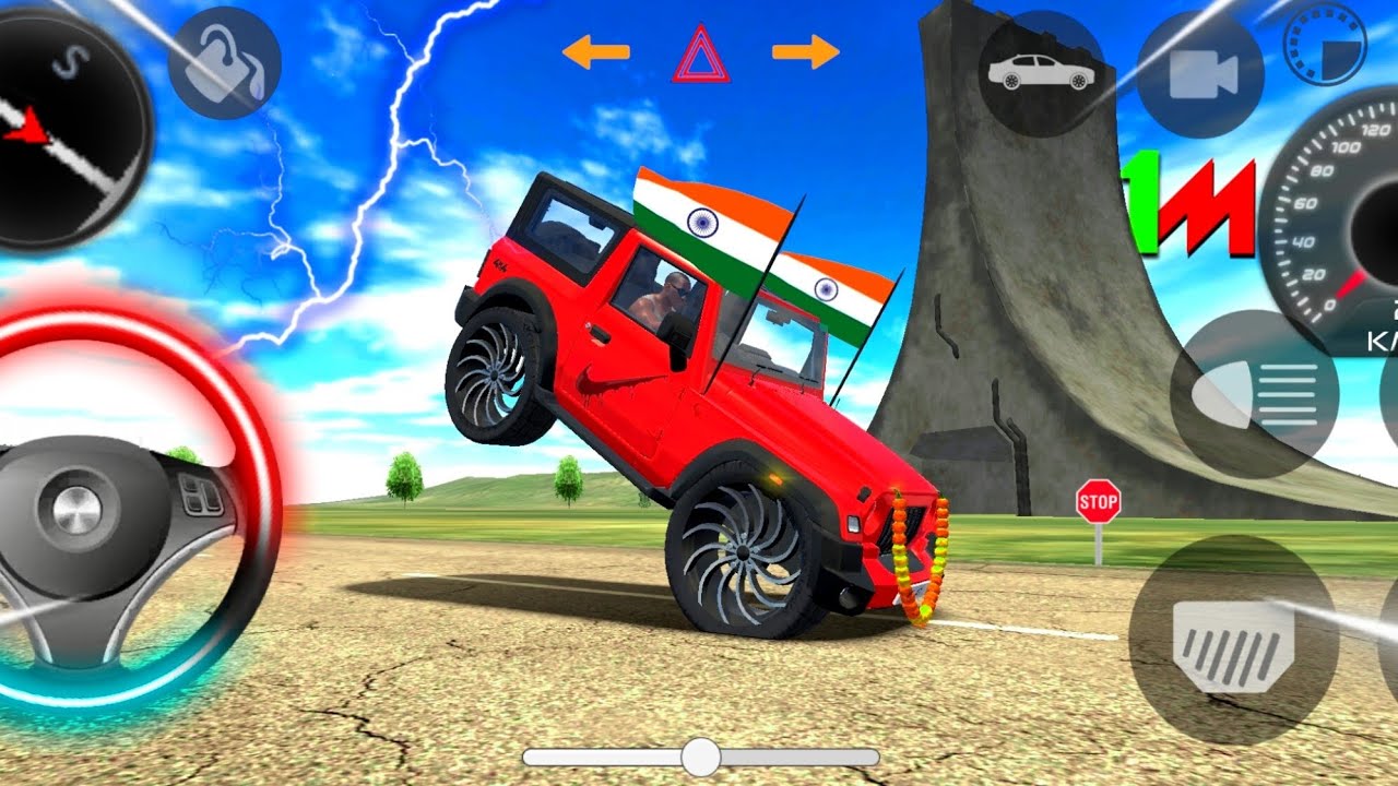 Modified Mahindra Thar😈Games:Indian Red Thar (Gadi Wala Games) Car Game Android Game - #2025​