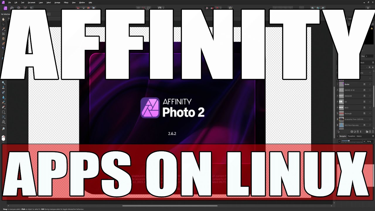 Affinity Photo and Designer Apps on Linux Install Script!