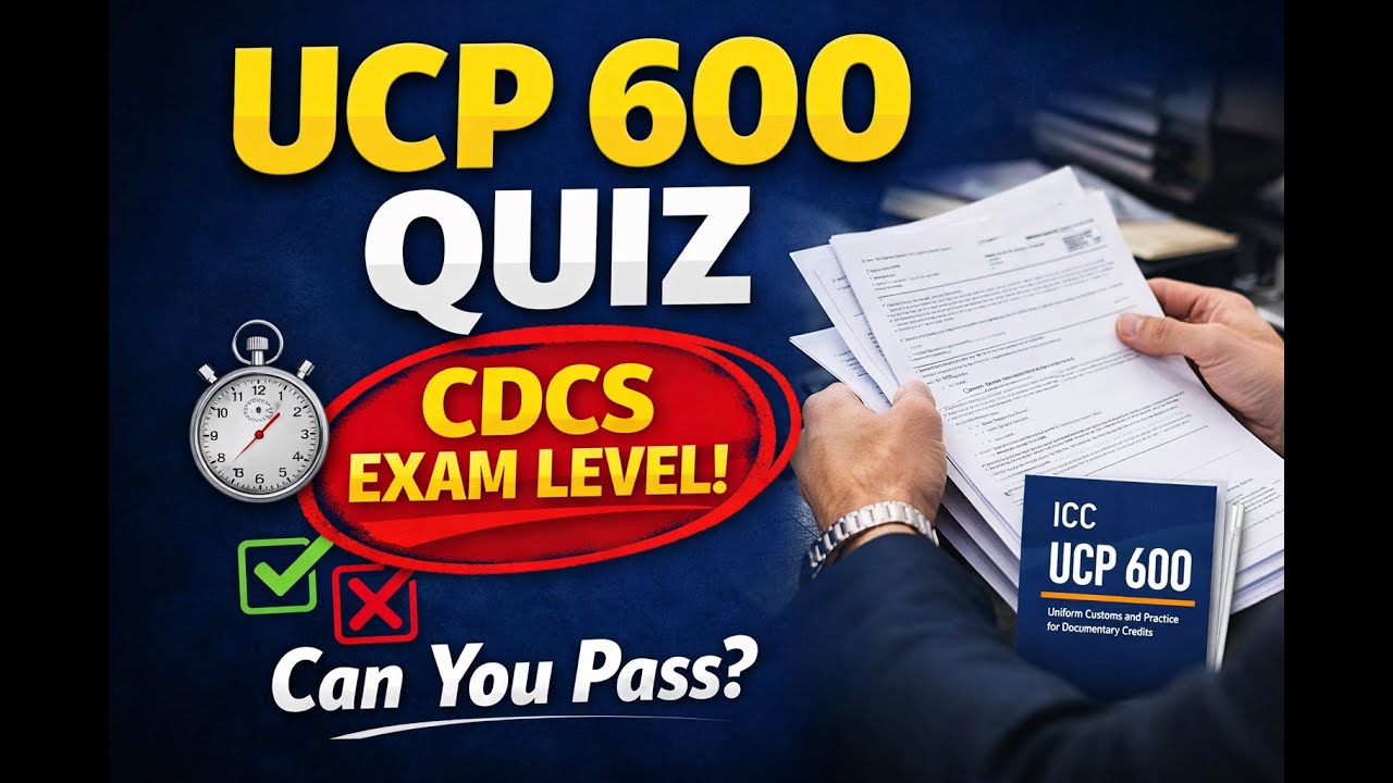 UCP 600 Practice Quiz | Real CDCS-Level Questions Explained