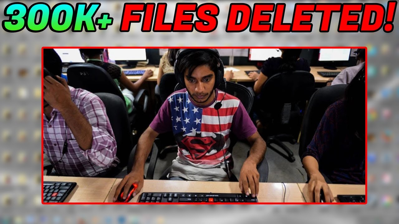 SCAMMER GETS THOUSANDS OF FILES WIPED FROM HIS PC!