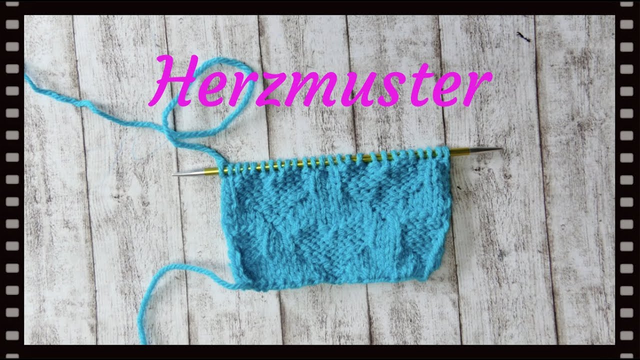 Total süßes Herzmuster stricken