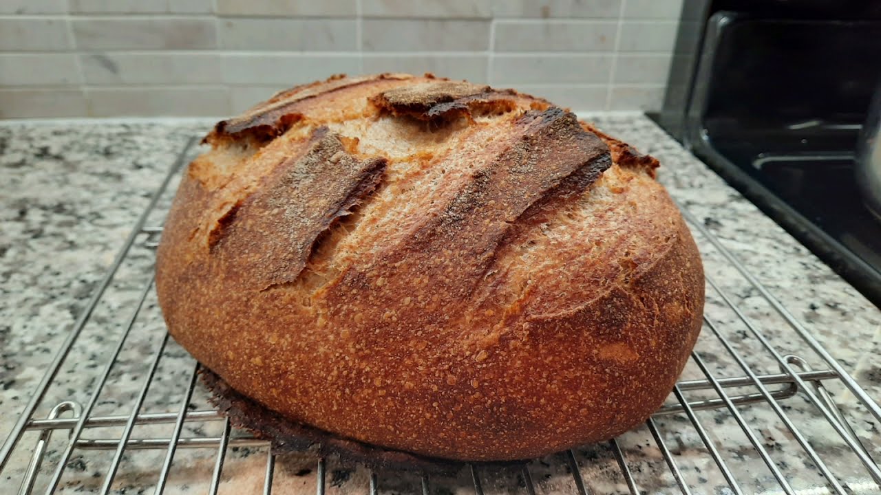 Como hacer pan casero con masa madre o de harina fermentada.
