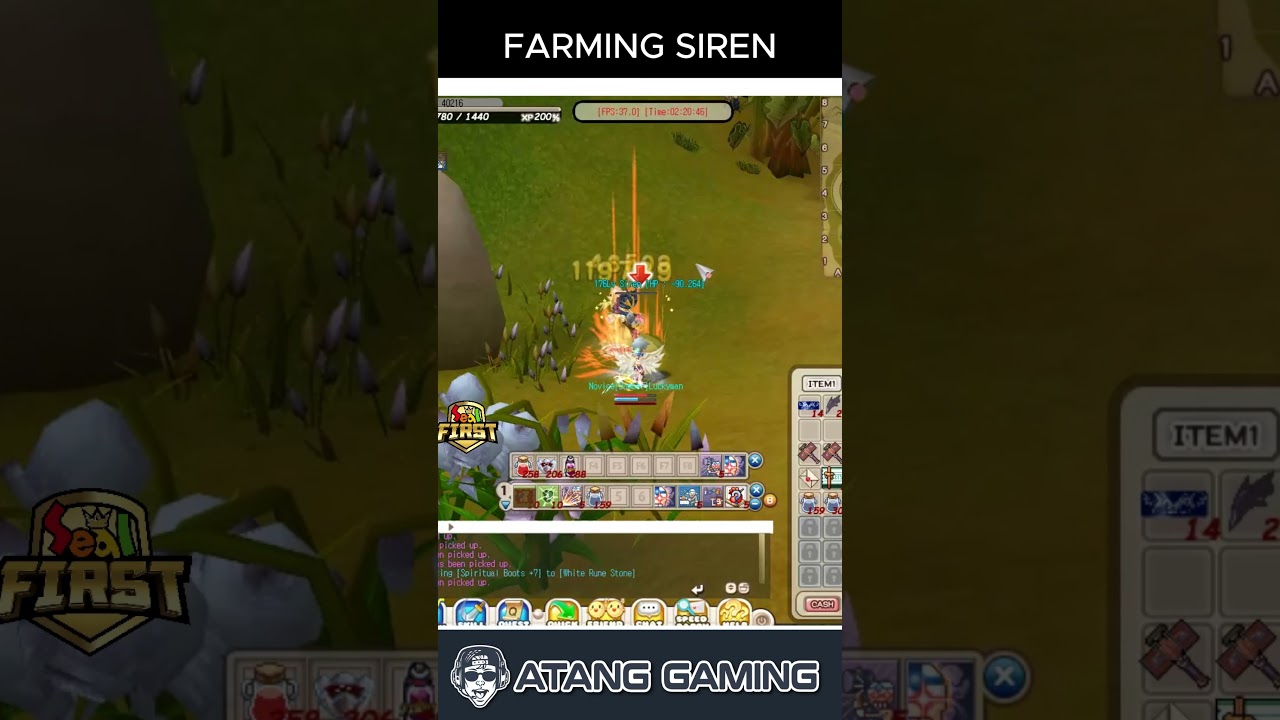 [Farming] Job Bomber Lv 199 - Siren (Poibus) | Seal First | #sealonline #farming1jam #atang