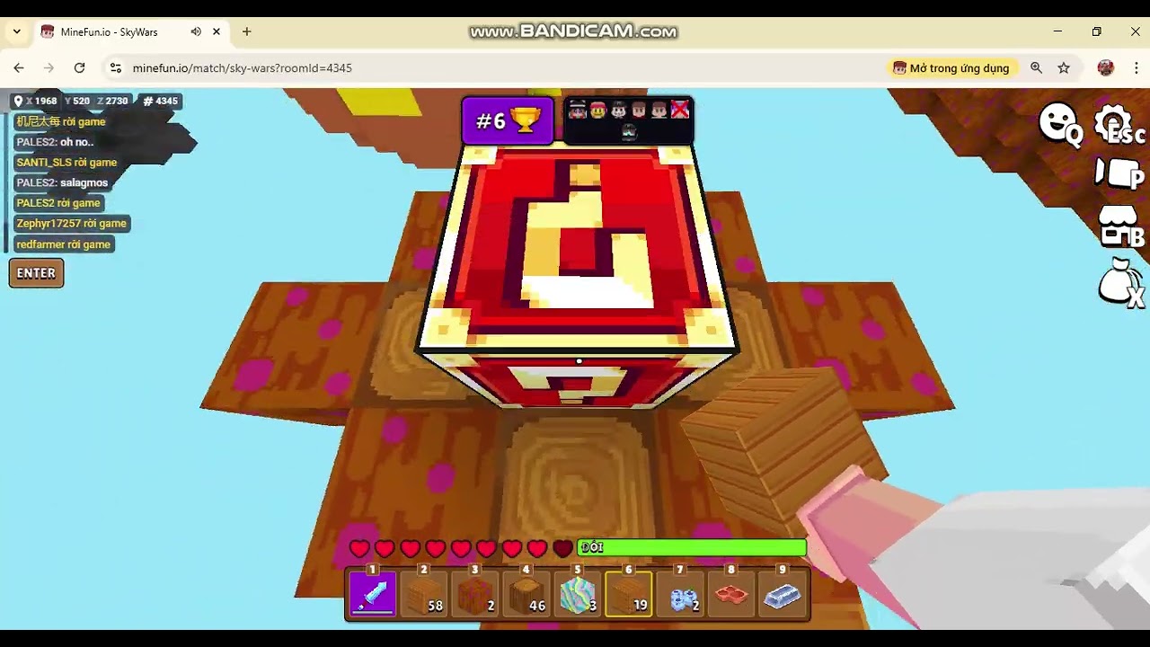 Minefun.io sky wars