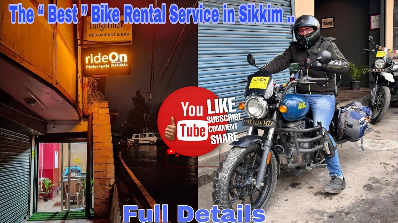 RENTAL BIKES IN GANGTOK 😍 | Best & Cheapest Rental Bikes in Gangtok 🫶 | North Sikkim Permit cost 😎