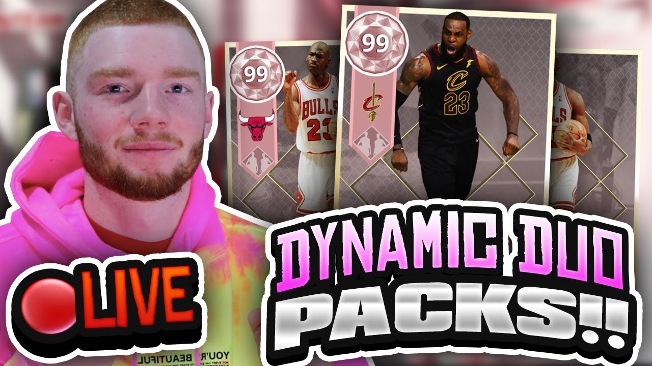 *LIVE* HUGE DYNAMIC DUO PACK OPENING! BEST CARDS EVER IN 2K!! (NBA 2K18 MYTEAM)